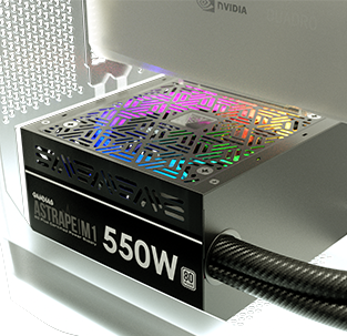 ASTRAPE M1 550 White RGB PowerSupply - Benson Computers