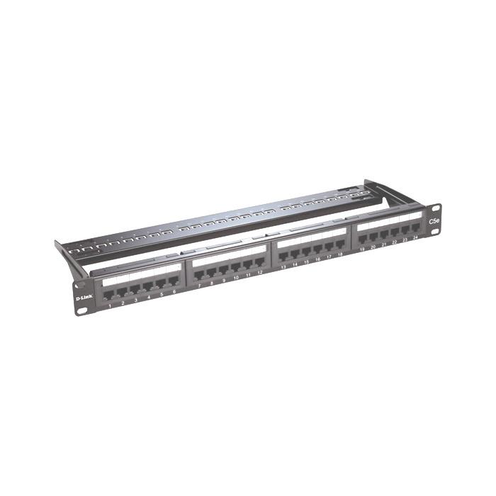 Patch Panel Keystone Fully loaded (NPP-5E1BLK241)