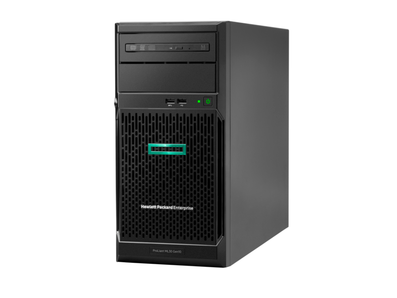 HPE ML30 Gen10 E-2124 1P 8GB NHP PS Entry Server - Benson Computers
