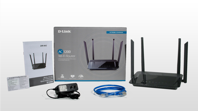 Wireless AC1200 Dual Band AC Router 2.4GHz and 5GHz (DIR-842/ESG)