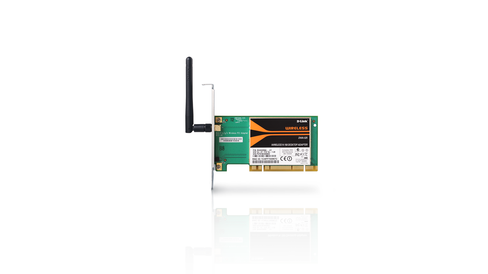 Wireless N 150 PCIe Adapter with external Antenna (DWA-525/EU)
