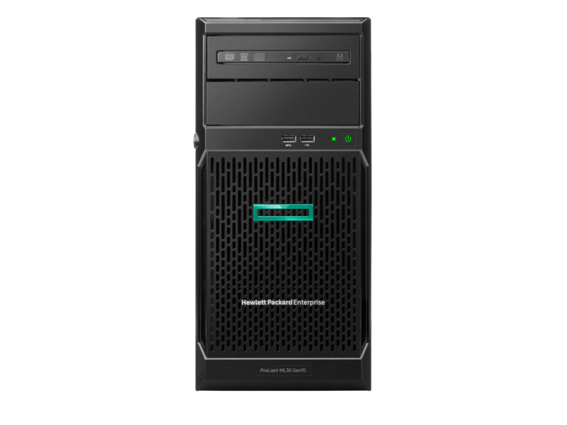 HPE ML30 Gen10 E-2124 1P 8GB NHP PS Entry Server - Benson Computers